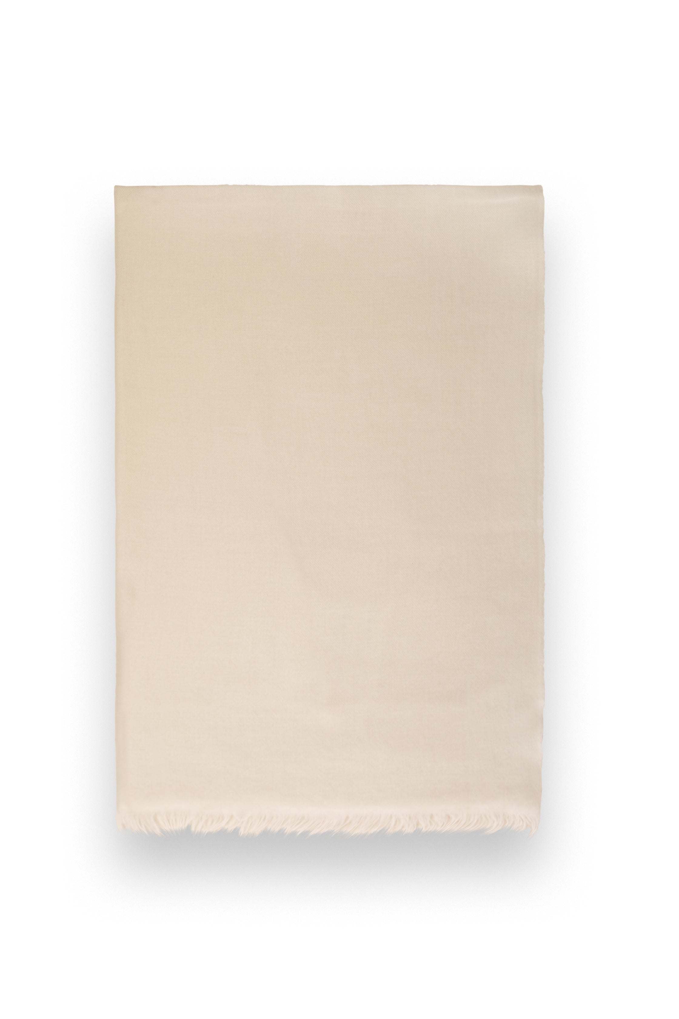 Beige Classic Lightweight Woven Cashmere Scarf