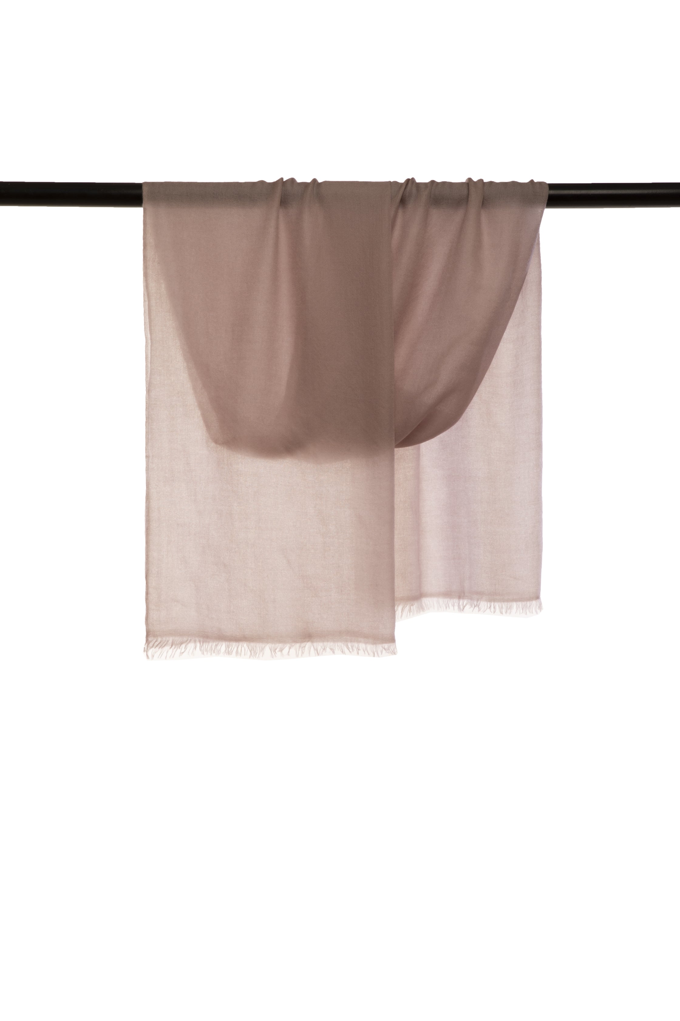 Beige Classic Lightweight Woven Cashmere Scarf