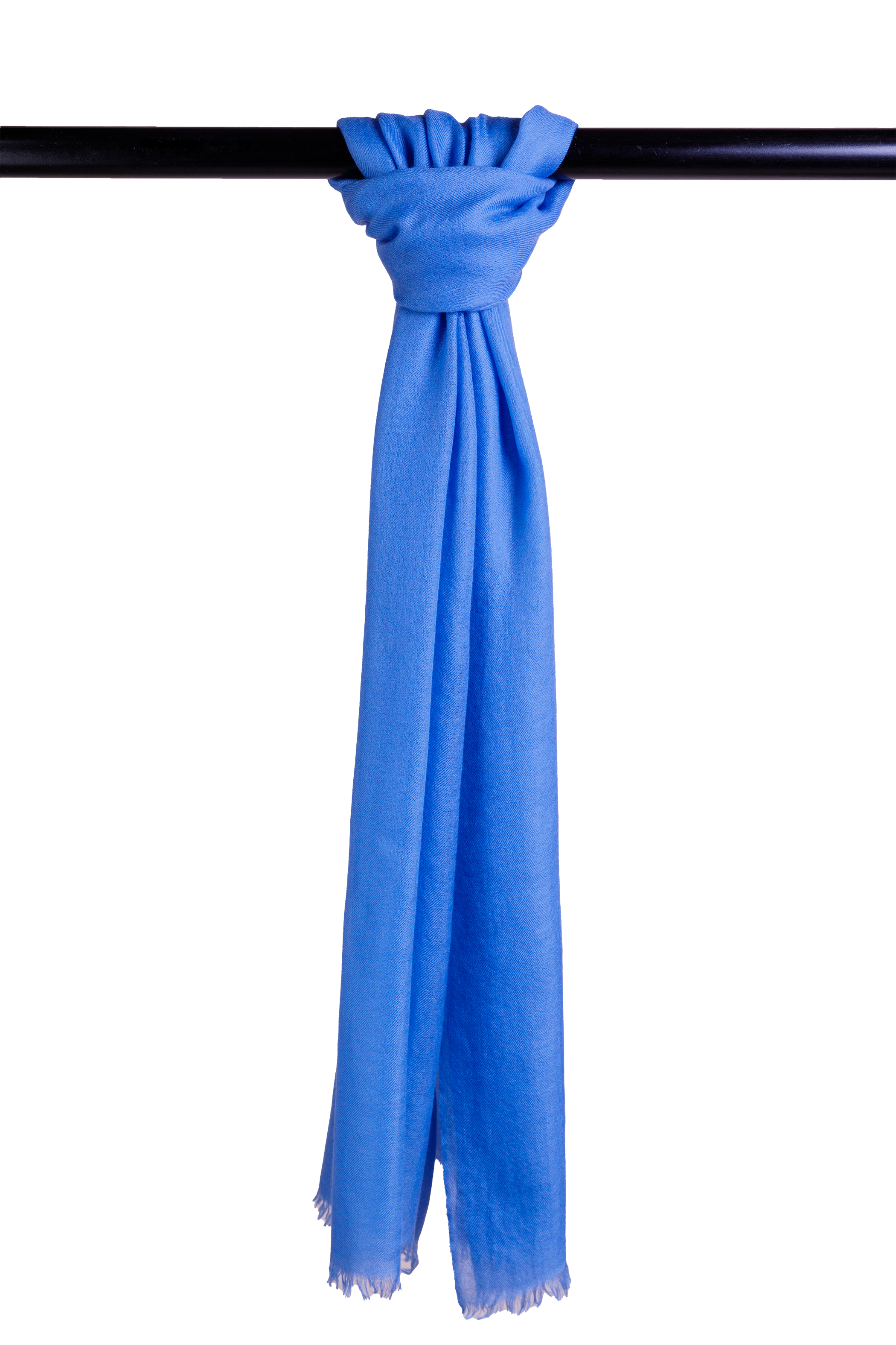 Blue Classic Lightweight Woven Cashmere Scarf