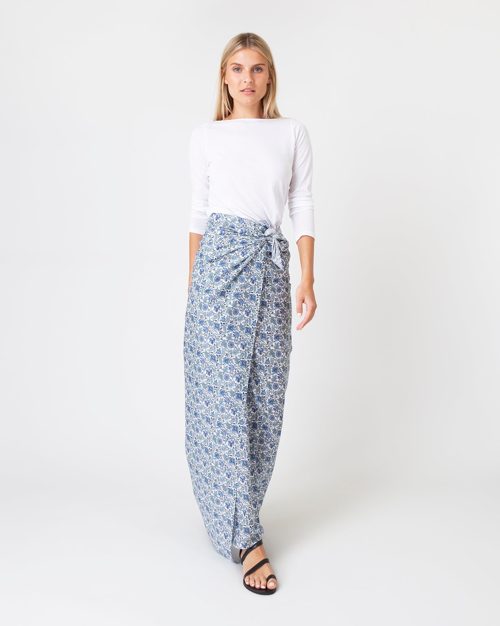 Ashley Pareo in Blue Emery Walk Liberty Fabric