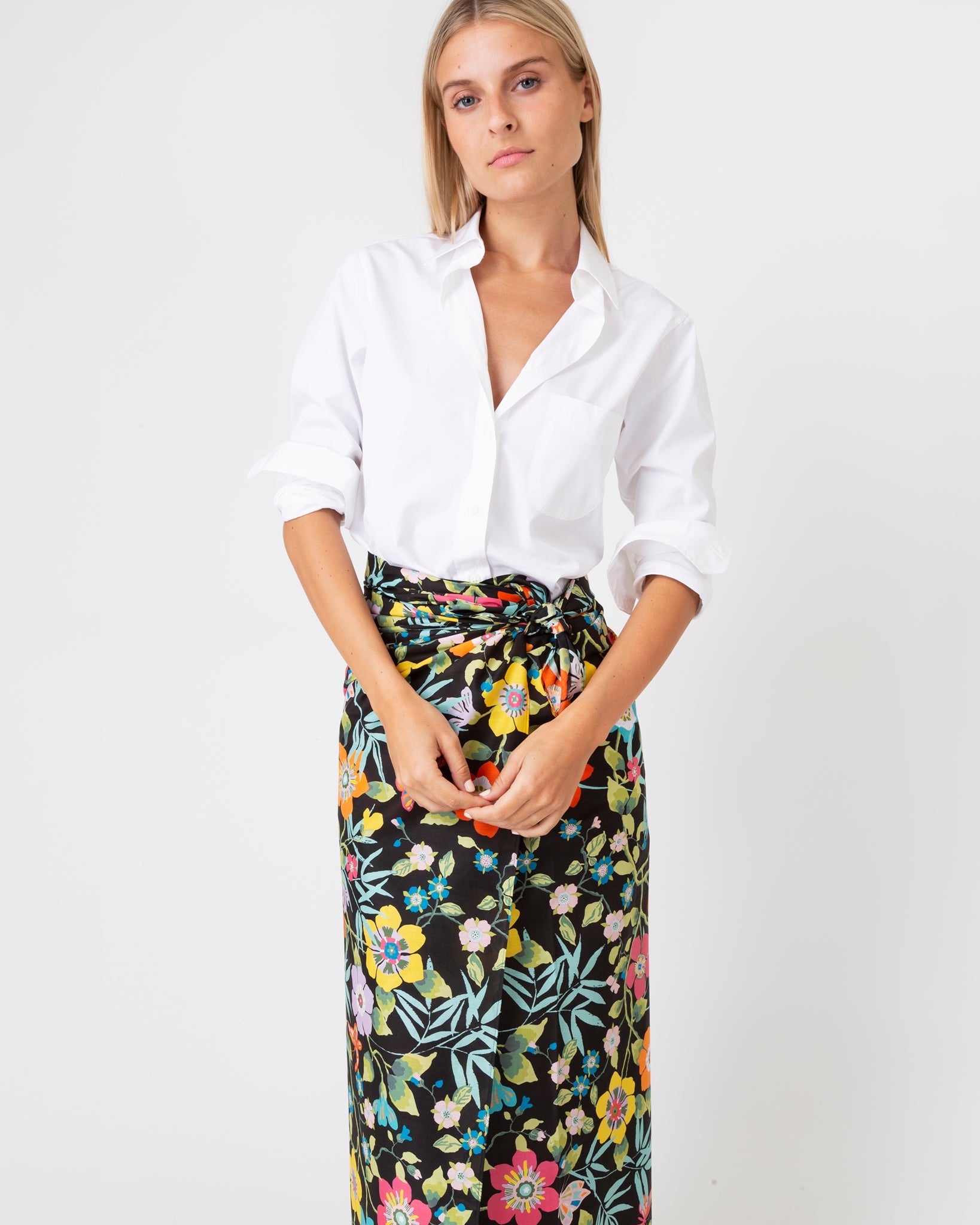 Ashley Pareo in Multi Pavilion Liberty Fabric