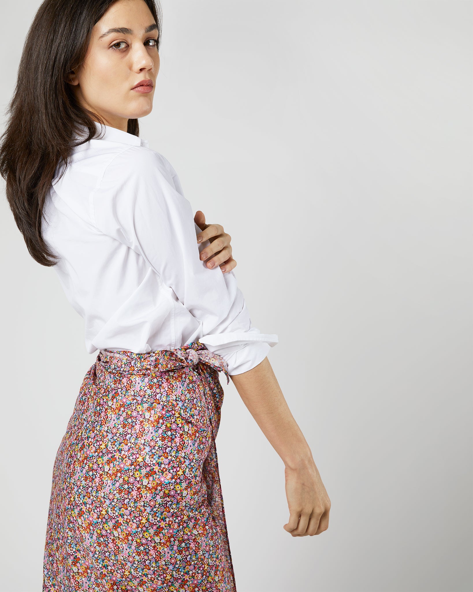 Ashley Pareo in Pink/Orange Dazzle Liberty Fabric