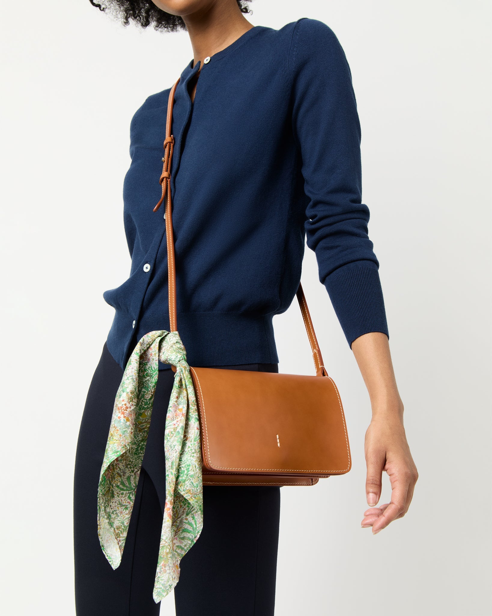 Anyway Scarf in Green Fields Of Eden Liberty Fabric