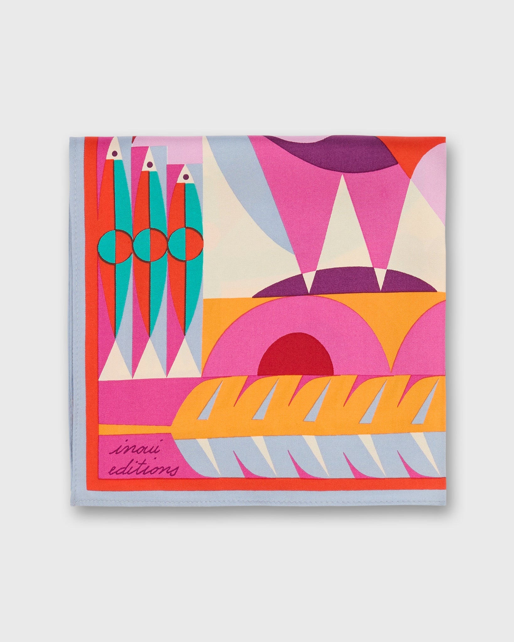 Cleo Square Scarf in Fushsia