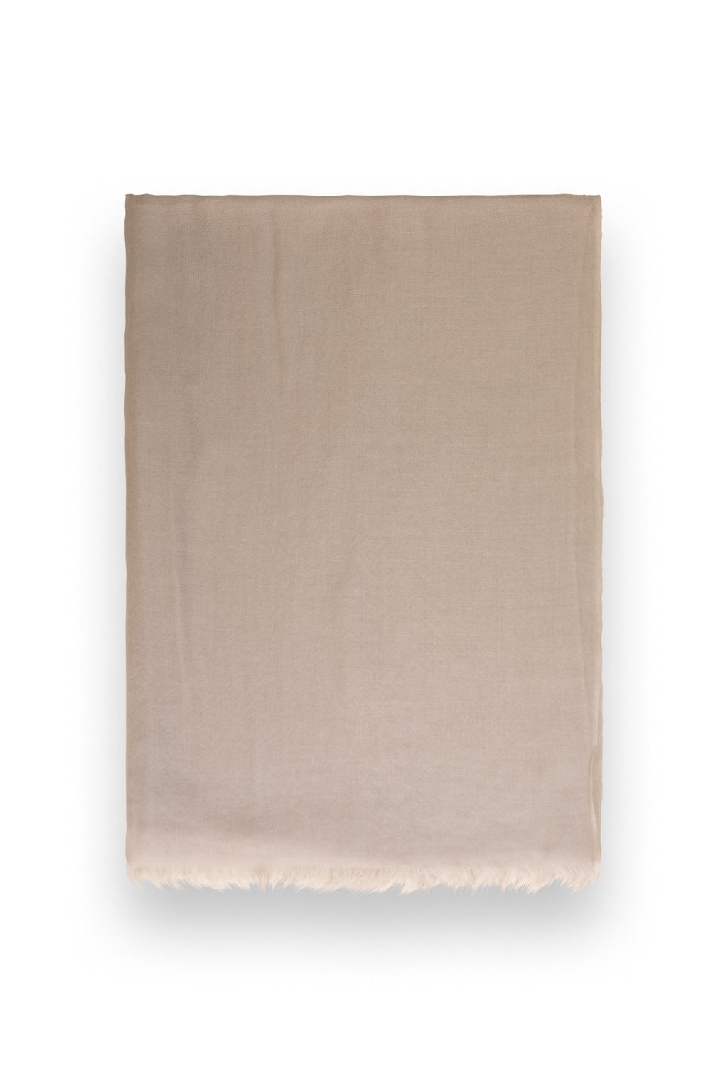Beige Classic Lightweight Woven Cashmere Scarf
