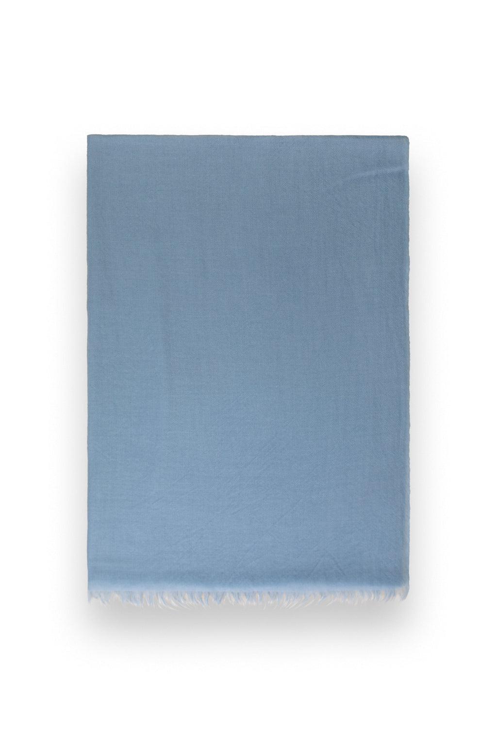 blue Lightweight Woven Cashmere Scarf