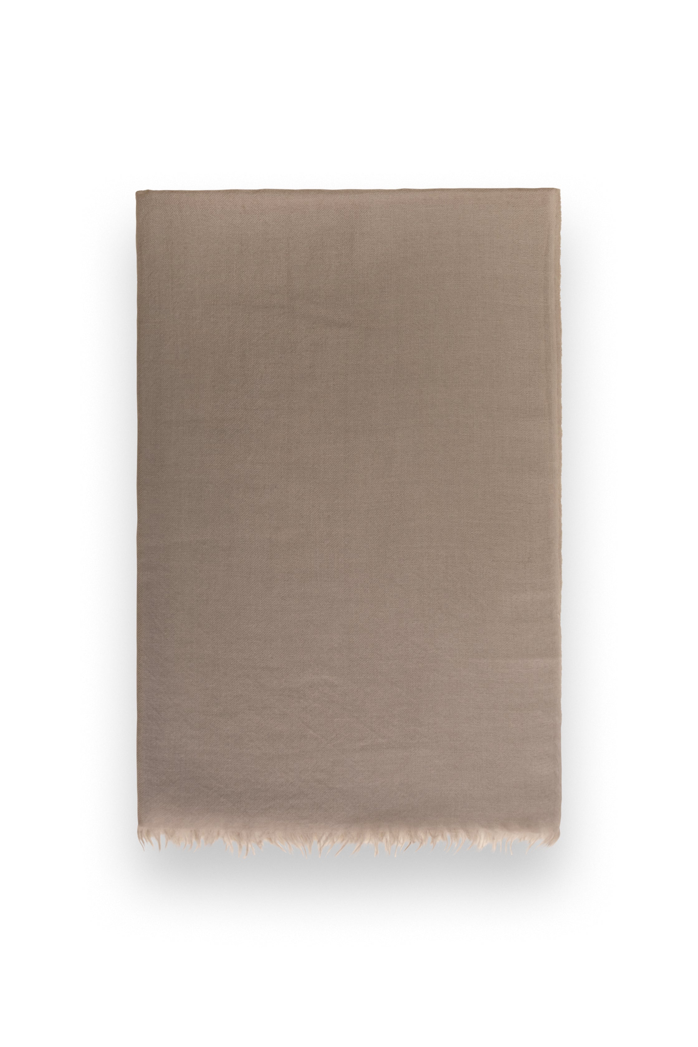 Beige Classic Lightweight Woven Cashmere Scarf