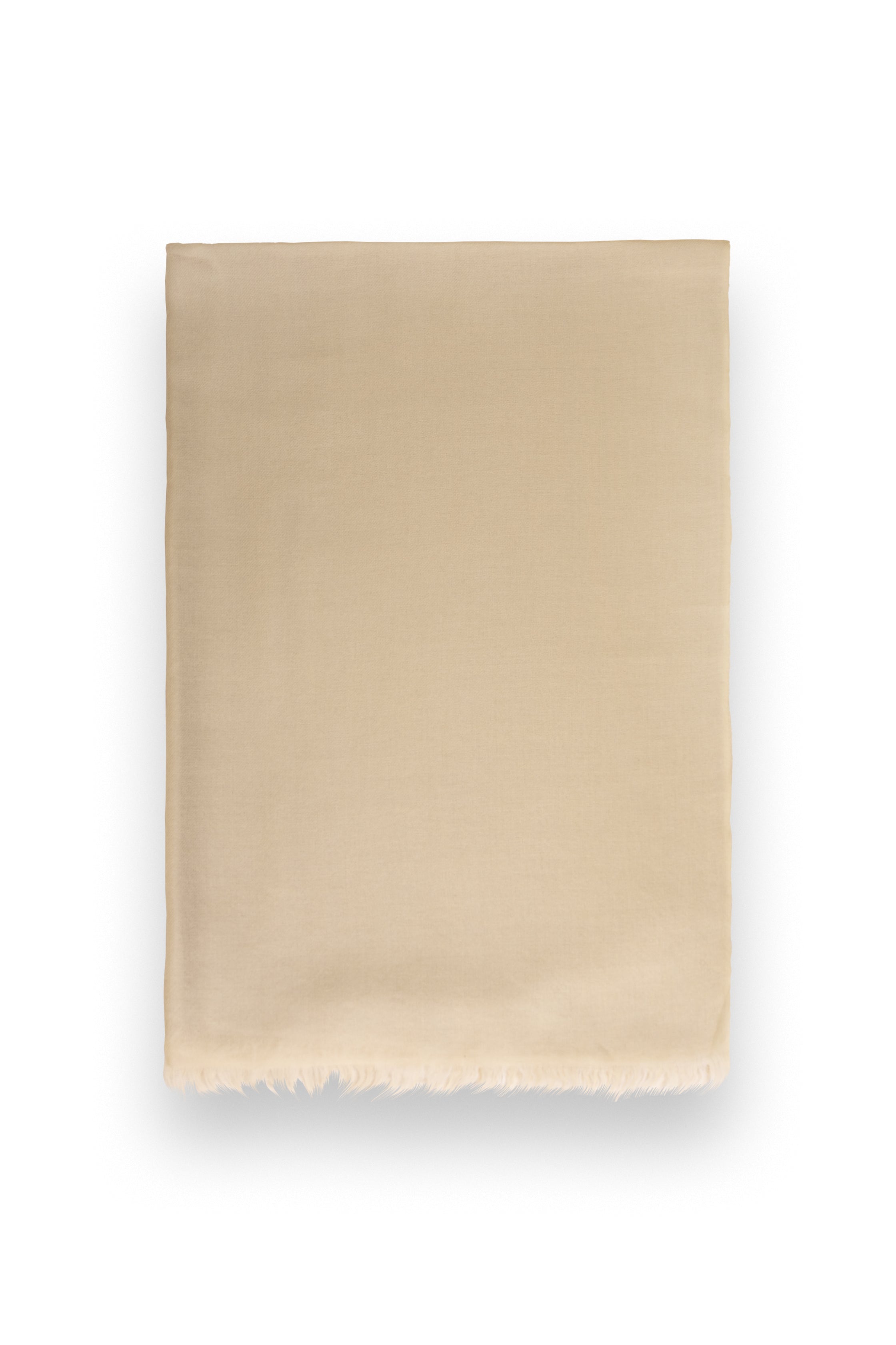 Beige Classic Lightweight Woven Cashmere Scarf