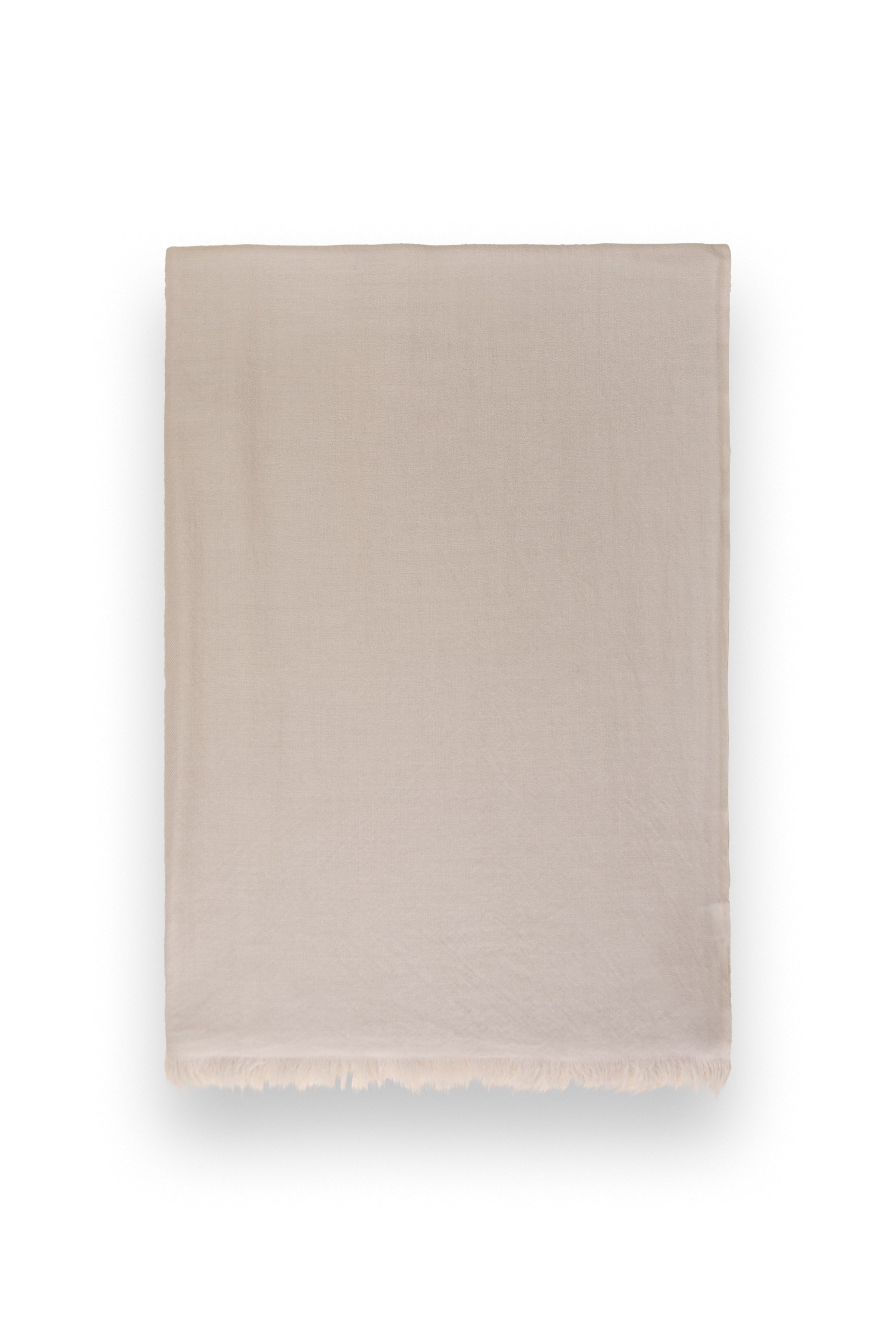 Beige Classic Lightweight Woven Cashmere Scarf