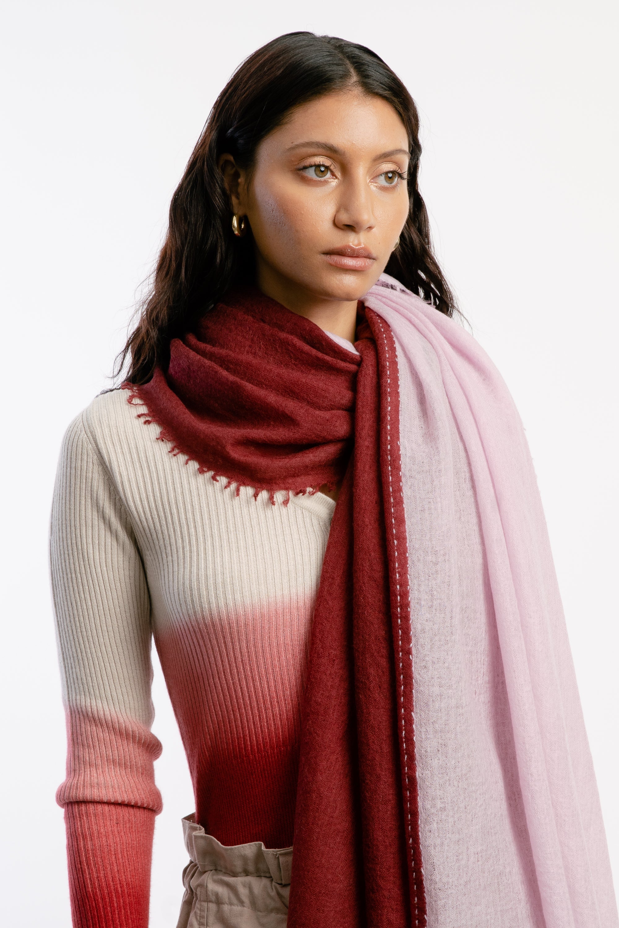 Double Layered Baby Wool Scarf