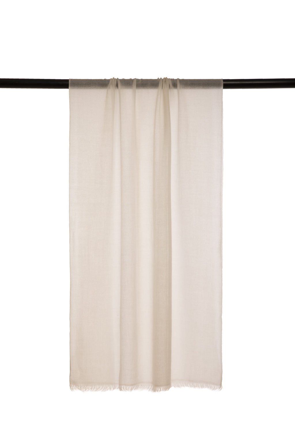 Beige Classic Lightweight Woven Cashmere Scarf