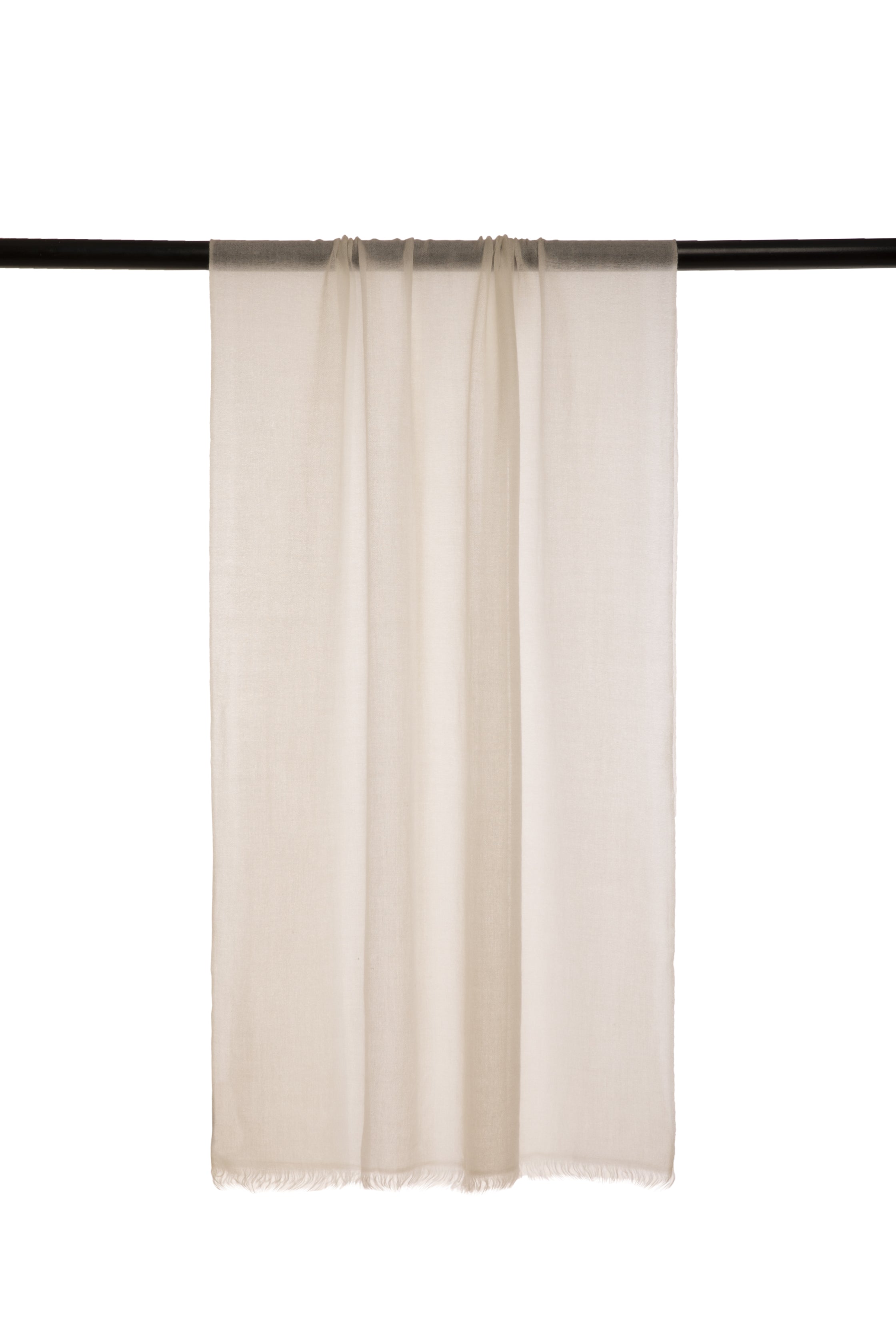 Beige Classic Lightweight Woven Cashmere Scarf