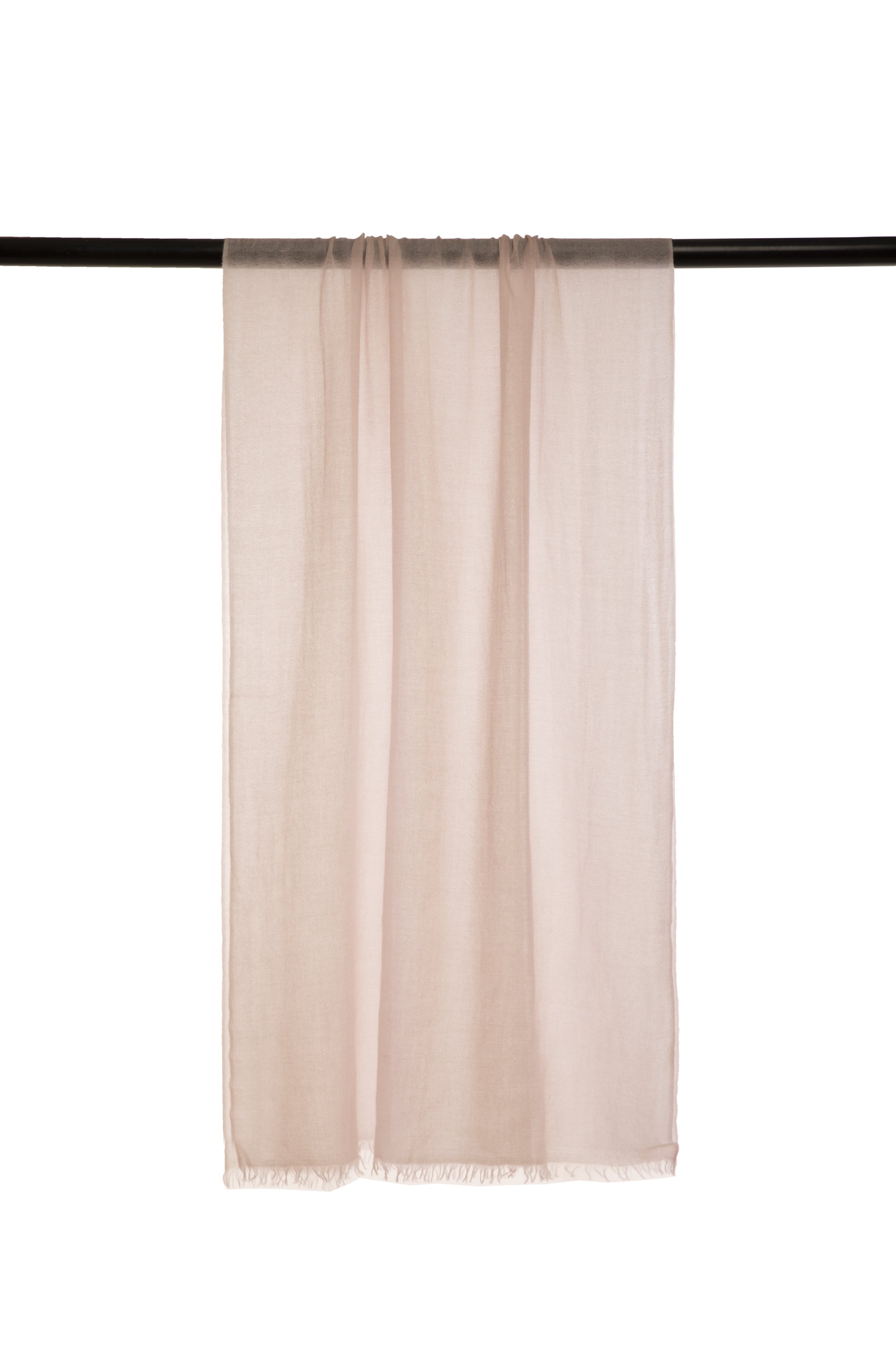 Beige Classic Lightweight Woven Cashmere Scarf