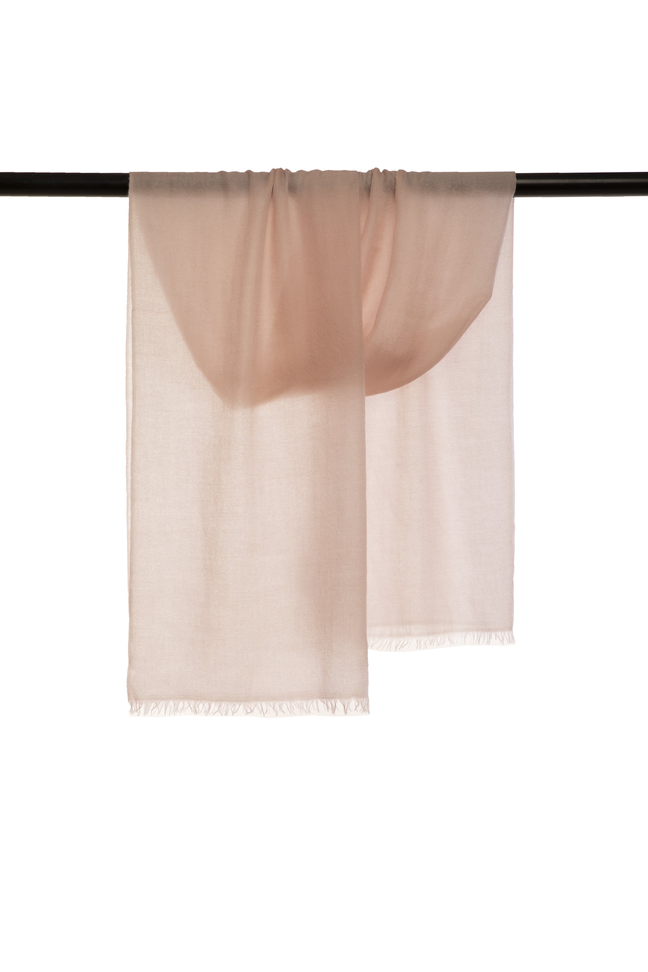 Beige Classic Lightweight Woven Cashmere Scarf