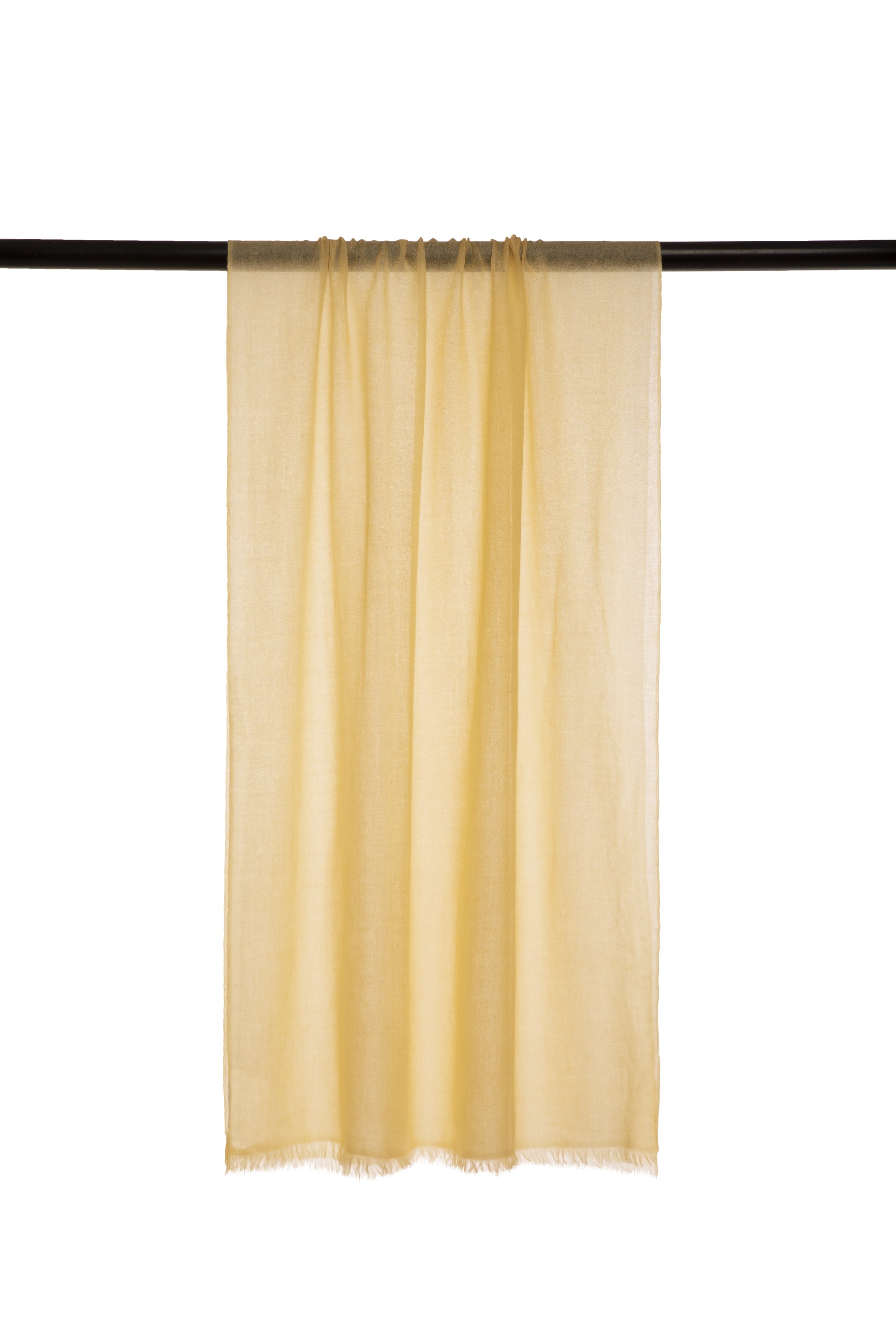 Beige Classic Lightweight Woven Cashmere Scarf