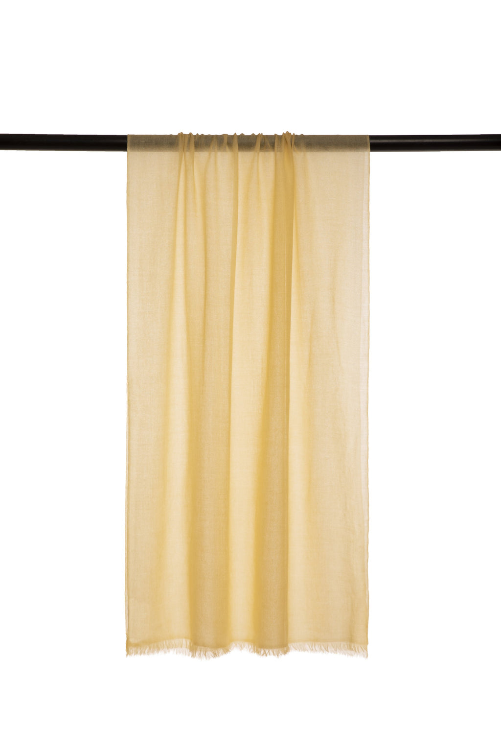 Beige Classic Lightweight Woven Cashmere Scarf