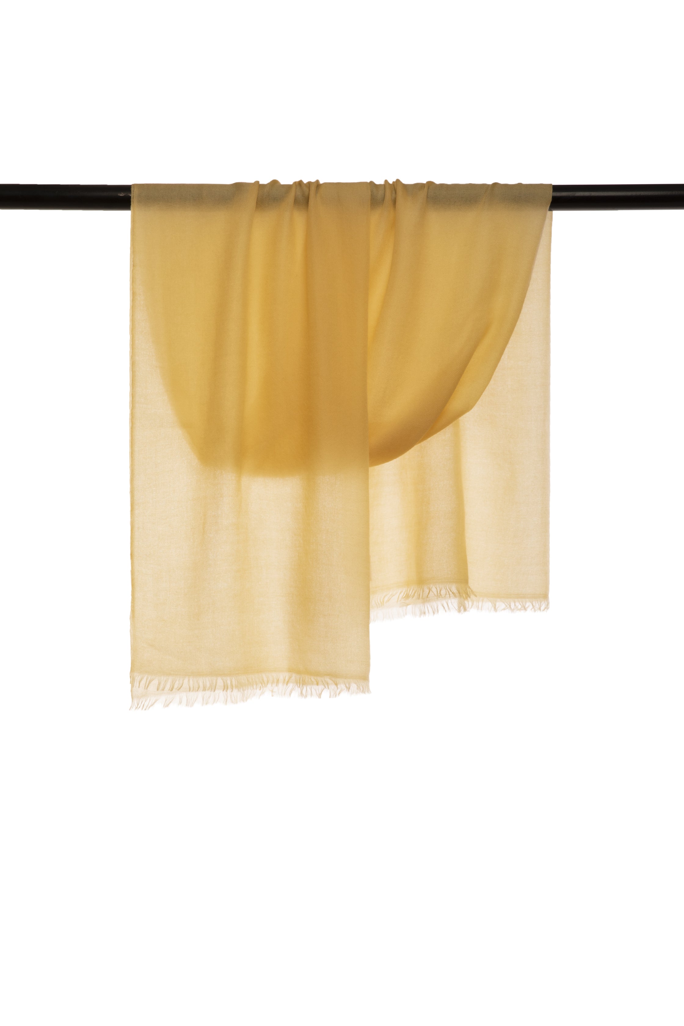 Beige Classic Lightweight Woven Cashmere Scarf