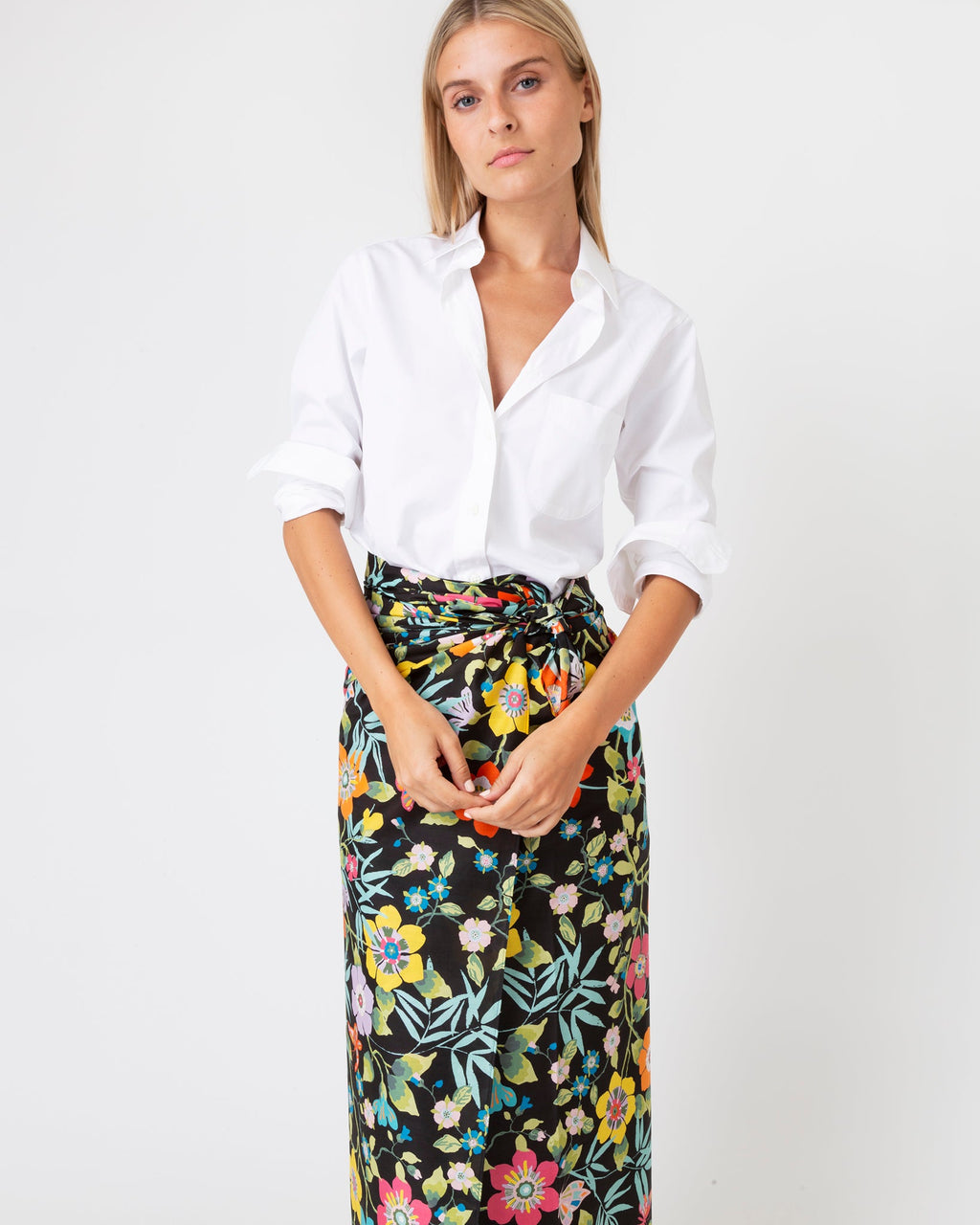 Ashley Pareo in Multi Pavilion Liberty Fabric