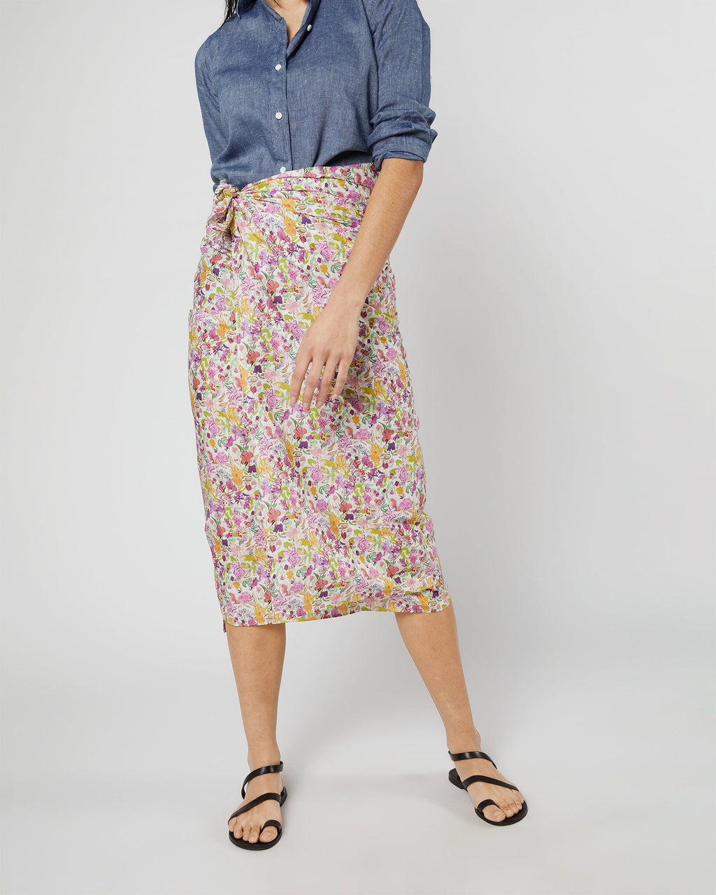 Ashley Pareo in Orchid/Green Matilda May Liberty Fabric