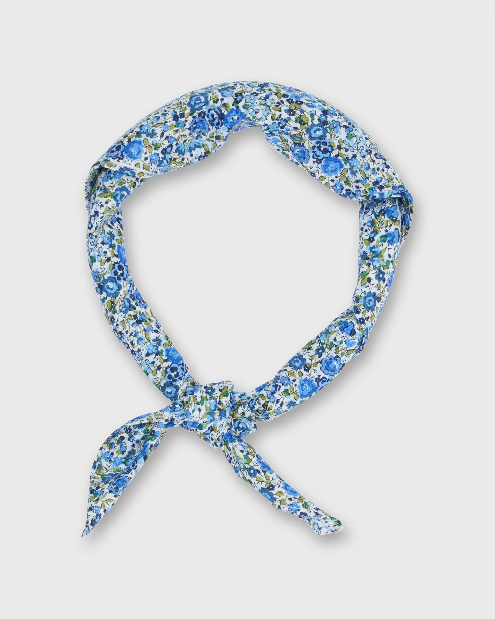 Anyway Scarf in Blue/Green Emma & Georgina Liberty Fabric