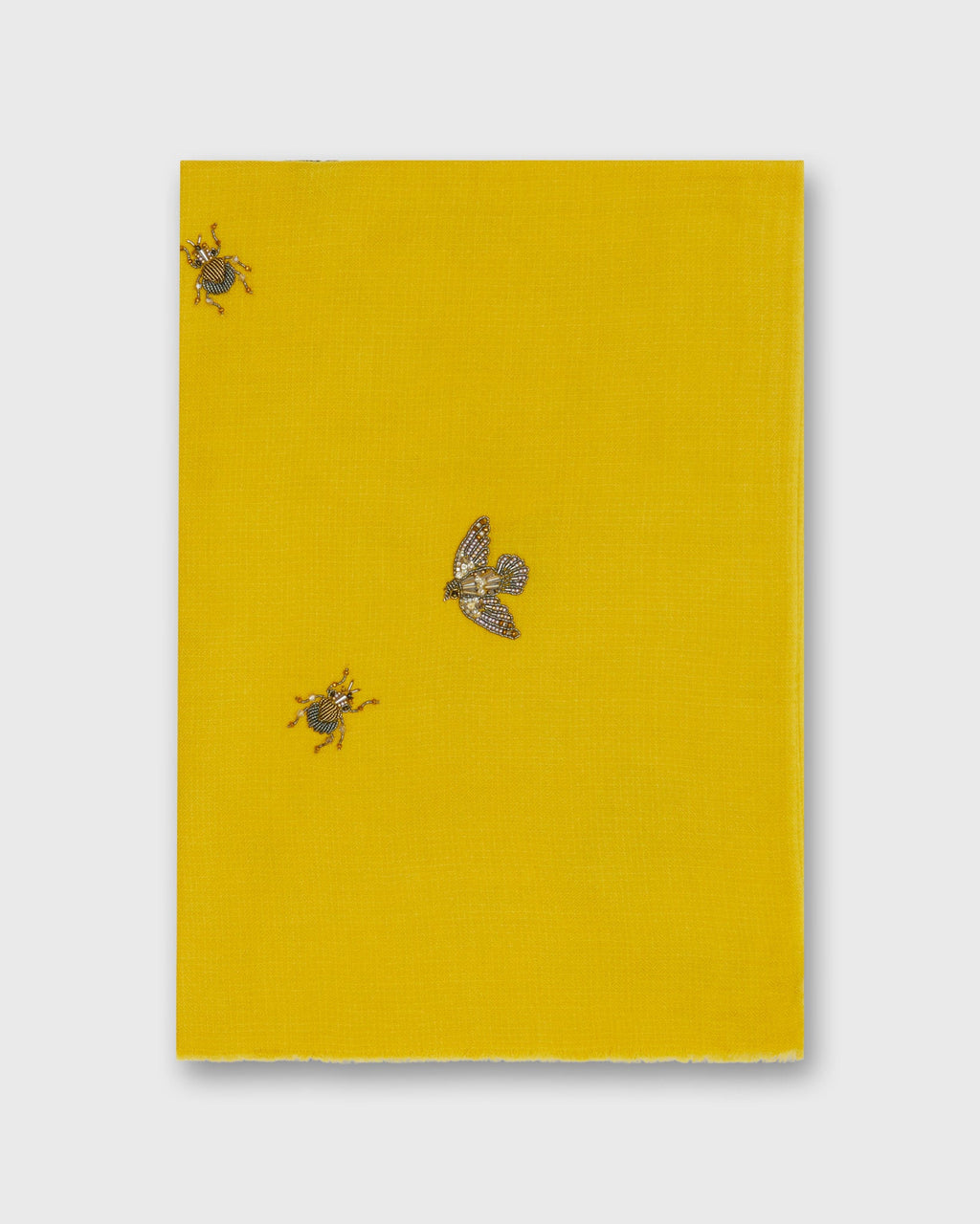 Bird & Beetle Scarf in Gold