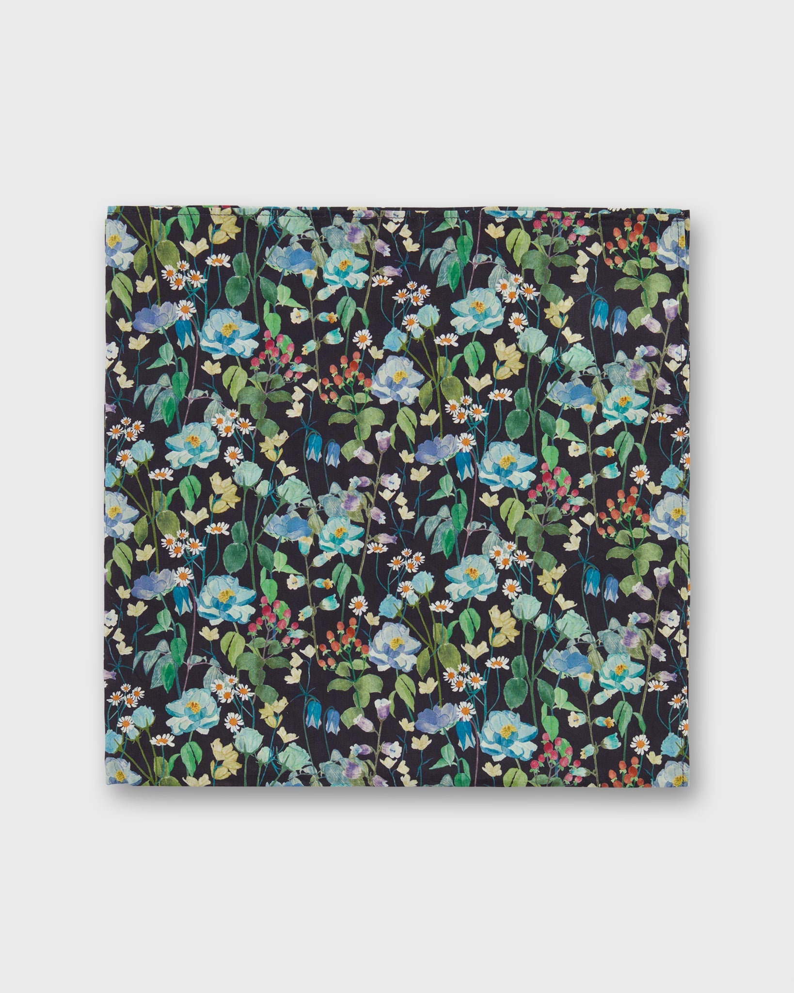 Anyway Scarf in Navy/Multi Fairytale Forest Liberty Fabric