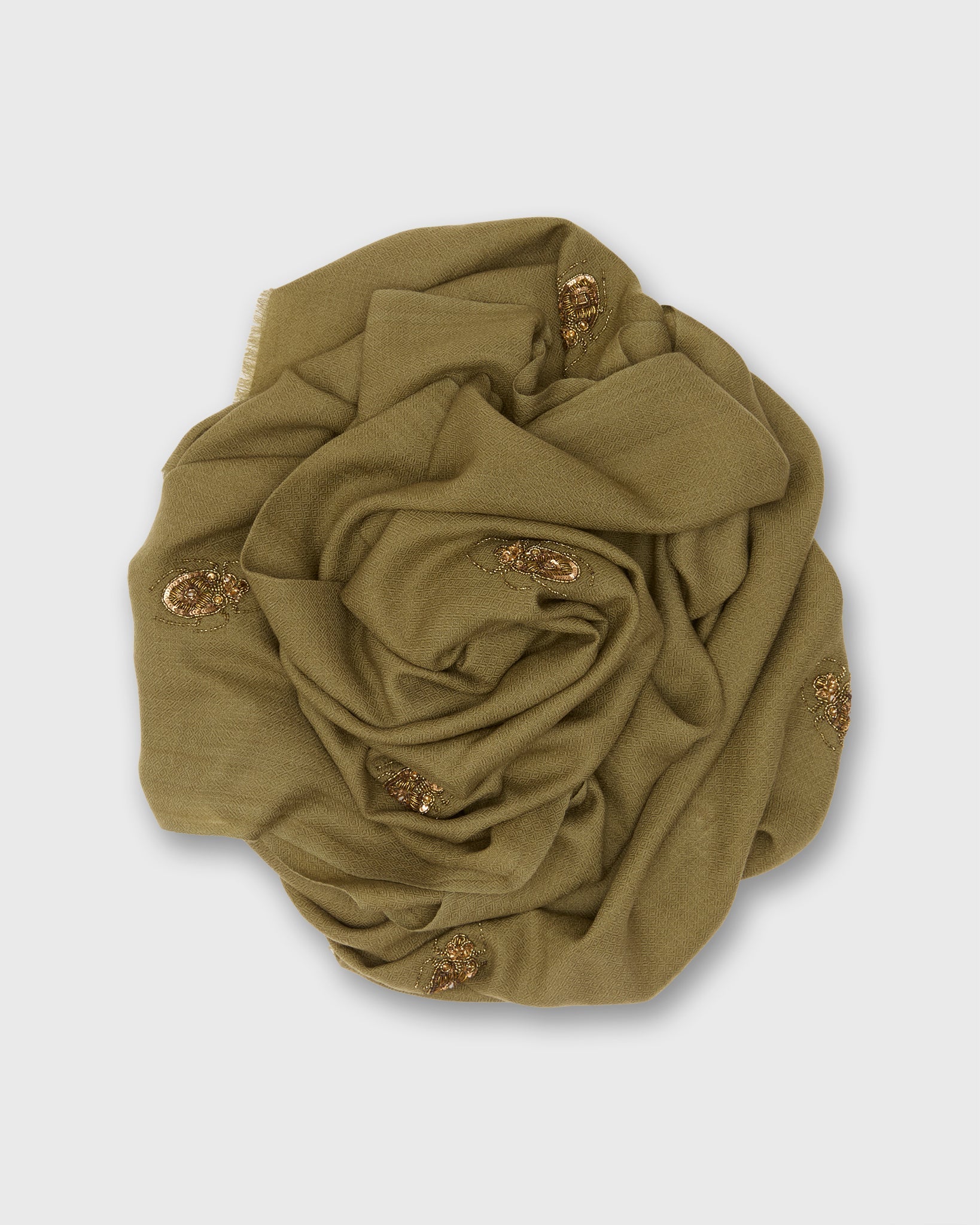 Bugs Scarf in Olive