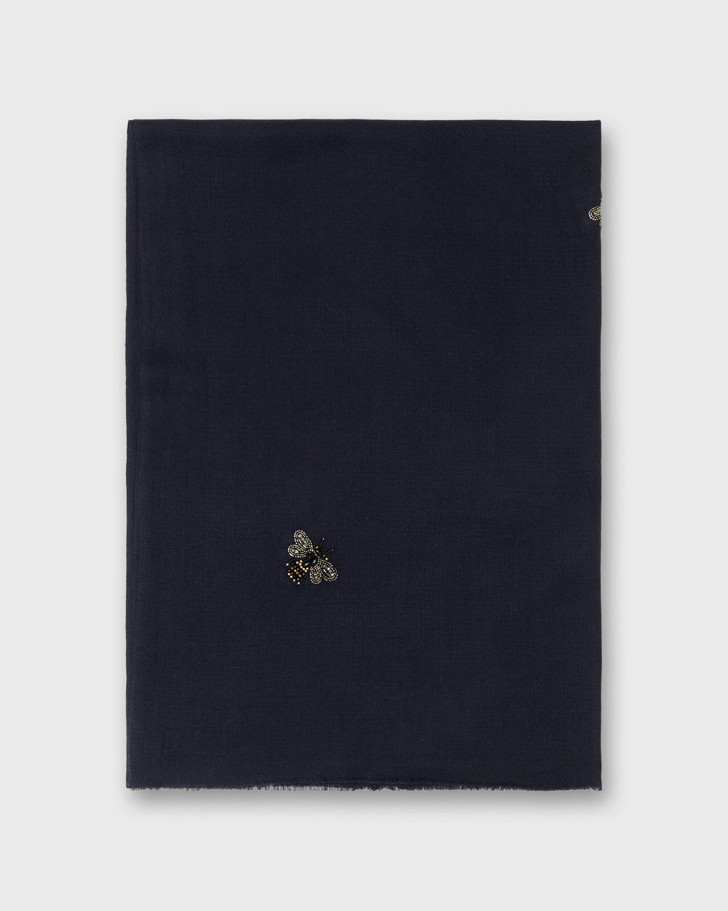 Bees Scarf in Solid Navy