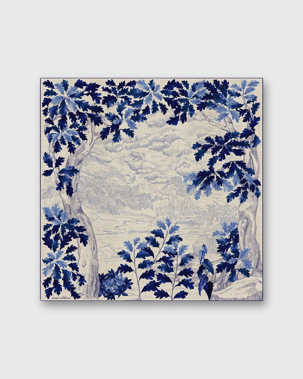 Amboise Square Scarf in Blue