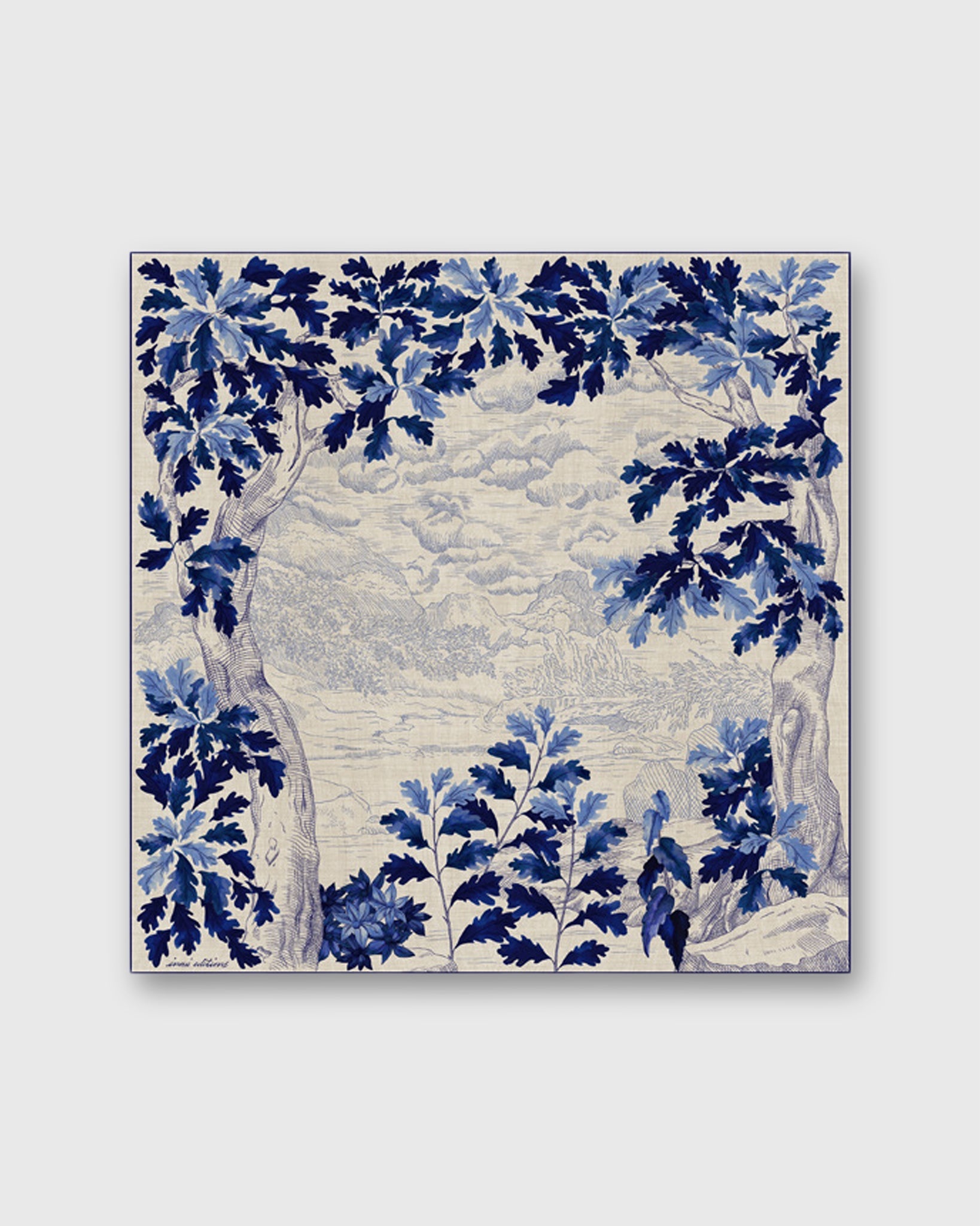 Amboise Square Scarf in Blue